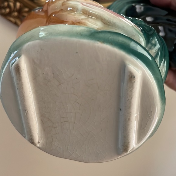 VINTAGE Royal Copley rooster vase chicken farmhouse - Picture 6 of 14